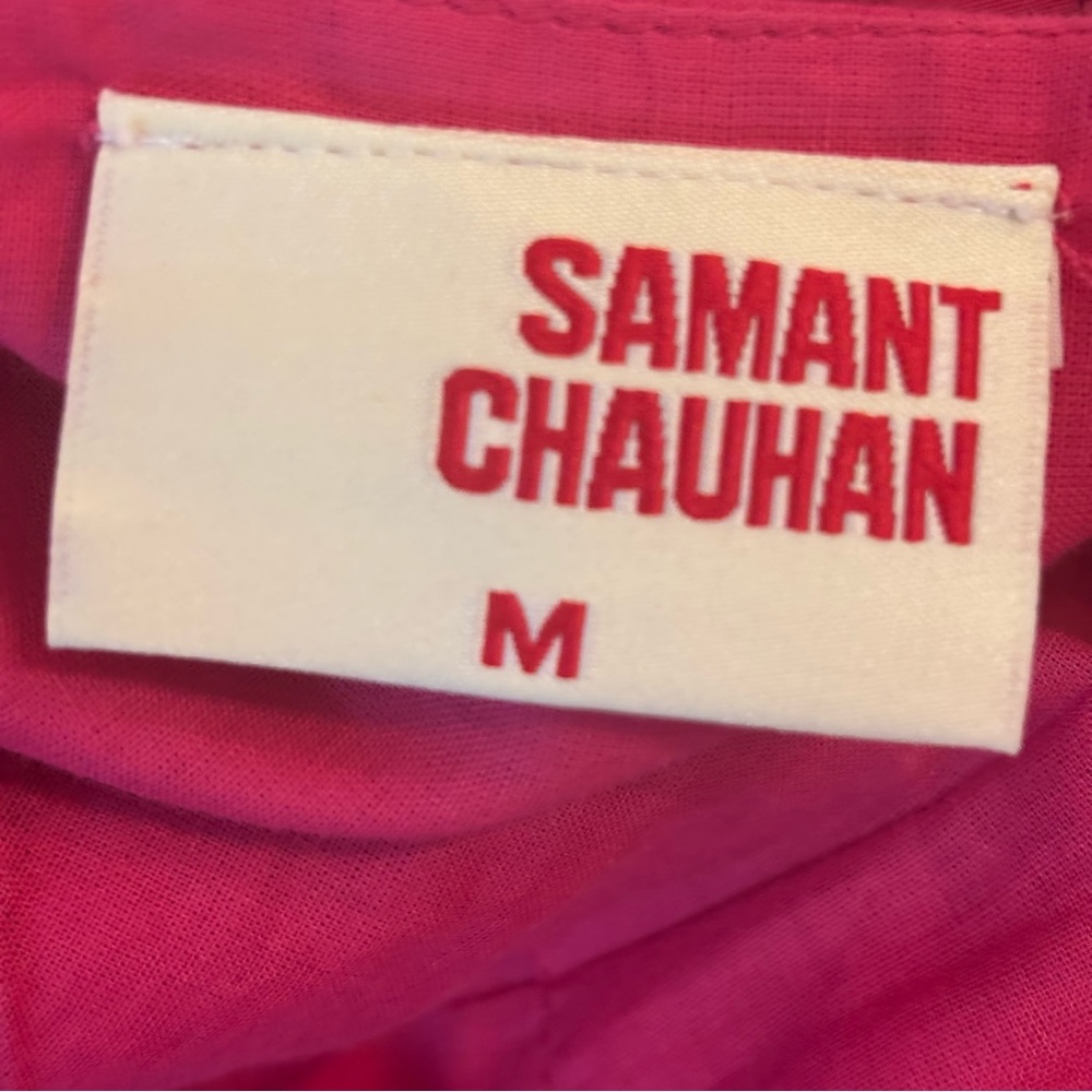 Anthropologie Samant Chauhan Asymmetrical Maxi Dress in Pink Size M - Picture 10 of 10